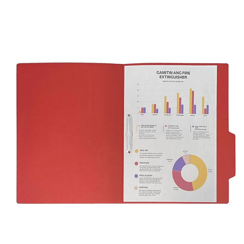 Thickened A4 Color Paper File Category Folder 98213 Index Folder Stationery Folder Storage Single Piece