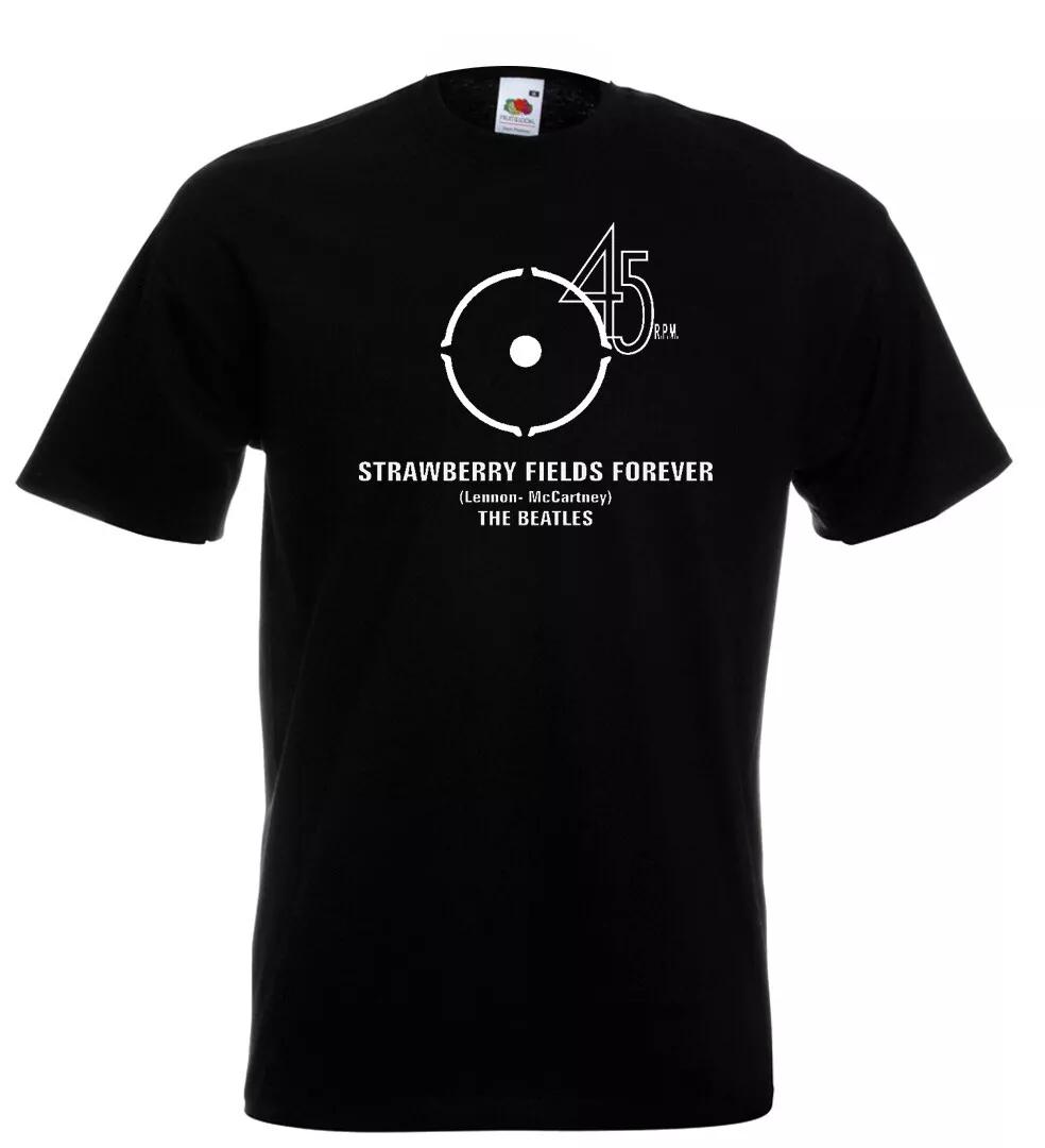 

Beatles Strawberry Fields 45RPM T Shirt John Lennon Paul McCartney XL