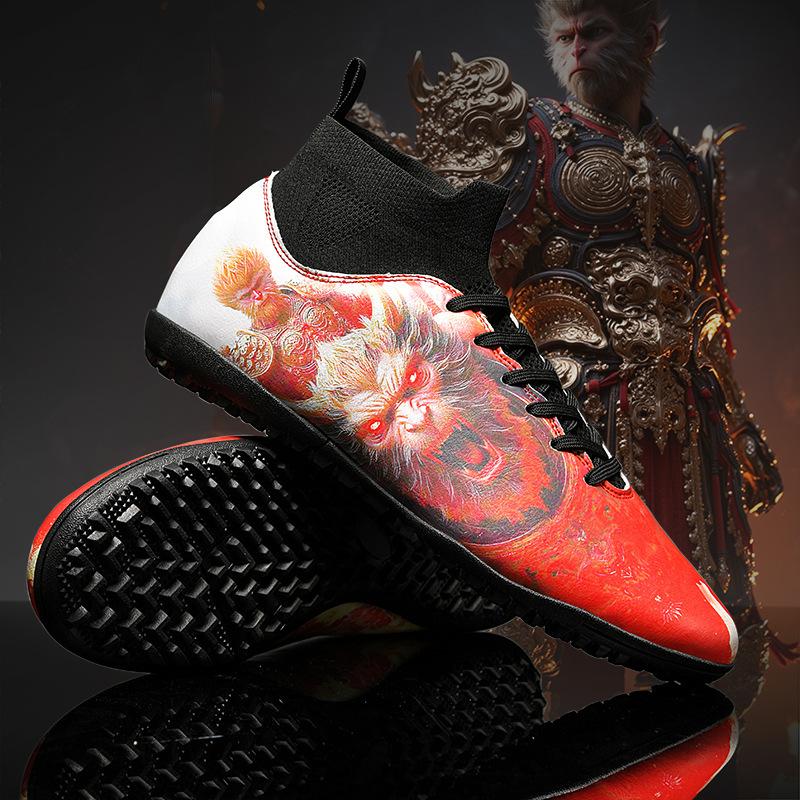 

Новые высокие спортивные футбольные бутсы с длинными ногтями футбольные бутсы TF сломанные ногти специальные тренировочные футбольные мужские модели 45