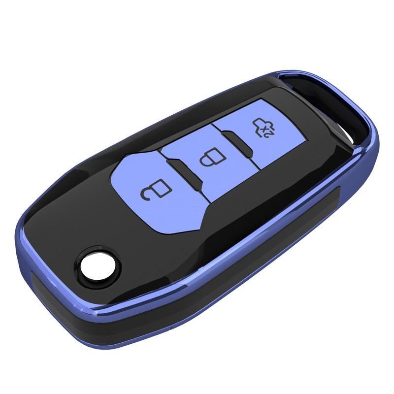 Hight Quality PC+TPU Key Case Protective Shell Cover for Ford F-150 Eage C-MAX Mondeo Ecosport Expedition Focus Fiesta Car Key H