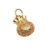 24k Gold-Plated Filigree Lucky Bag Charm Pendant for DIY Jewelry