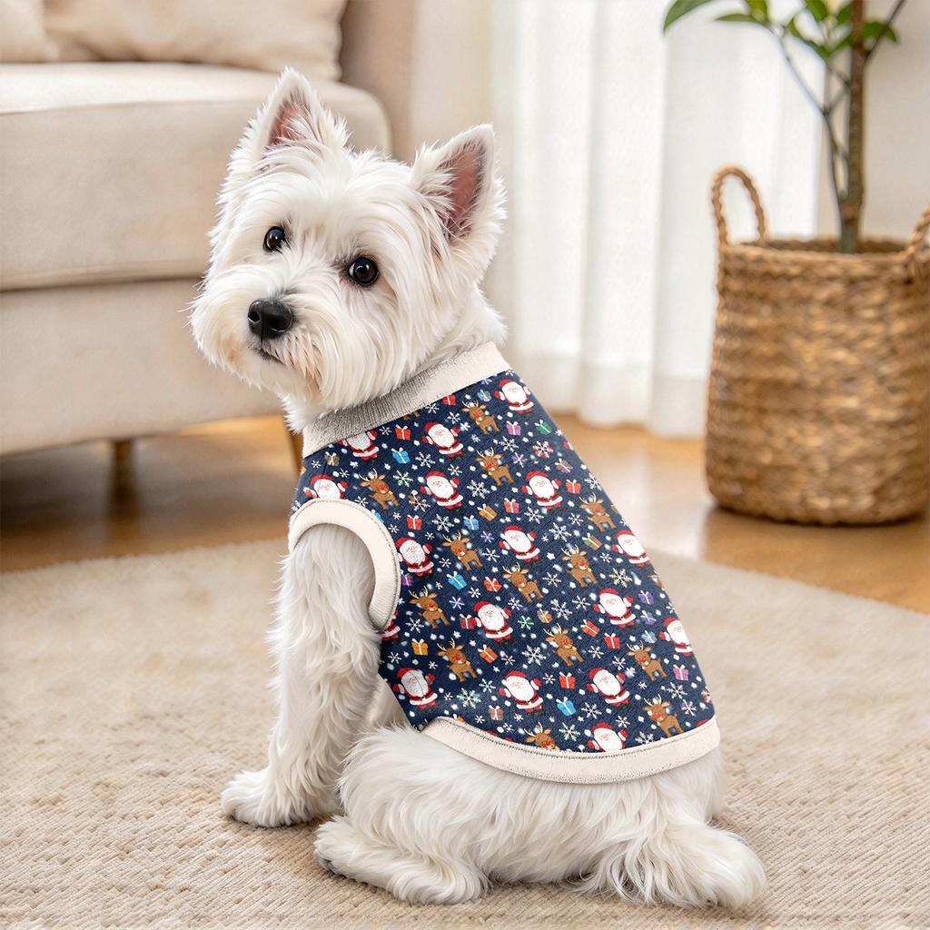 Pet Christmas Print Clothing, Festive Holiday Pet Apparel for Seasonal Celebrations and Daily Use