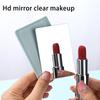 Miroir de Maquillage Mini Portable Incassable Miroir Cosmétique de Poche Incassable Carte en Cuir PU Acier Inoxydable