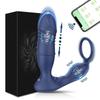Thrusting Vibrating Anal Vibrator for Men Prostate Massager Cock Ring Anal Butt Plug G Spot Massager Male Sex Toys for Couples