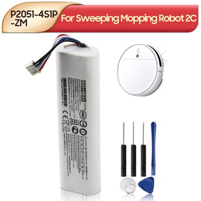 NEW Replacement Battery For Xiaomi Mijia Mi Sweeping Mopping Robot Vacuum Cleaner 2C P2051-4S1P-ZM Sweeping Mopping Robot Battery 3600mAh