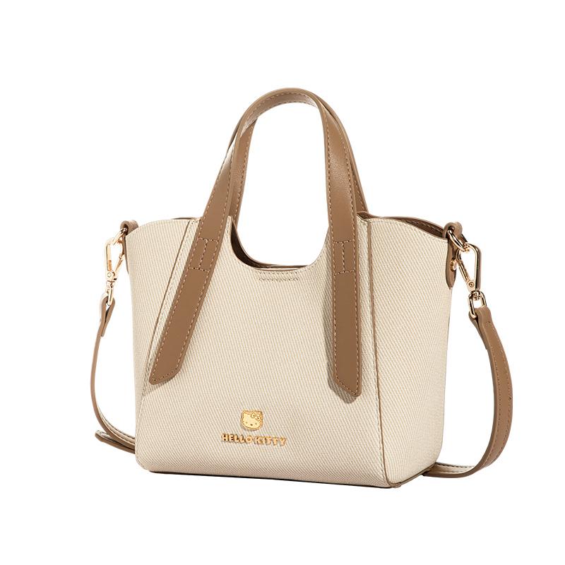 New Sanrio Hello Kitty Synthetic Leather Shoulder Bag, Crossbody Bag, Handbag Regular Women's Khaki HHF41114