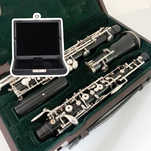 Yibuy Oboe Reed Box for 6 Reeds, 9.2 x 7.8 x 2cm, Black