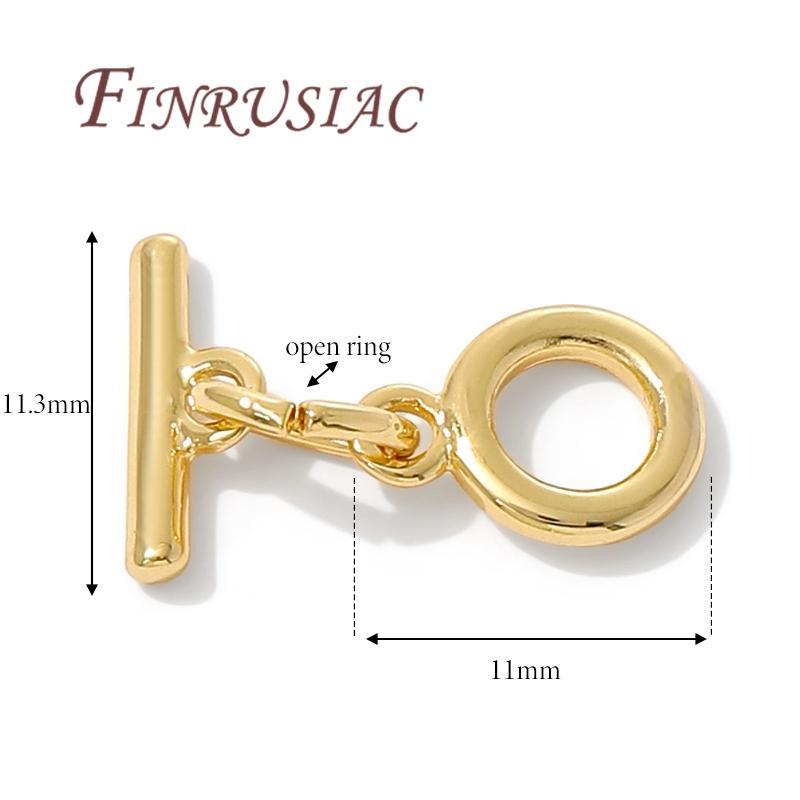 18K Gold Plated Toggle Clasp For Jewelry,Bracelets Locks,OT Clasp For Jewellery,Necklace Clasps Connectors,DIY Accessories