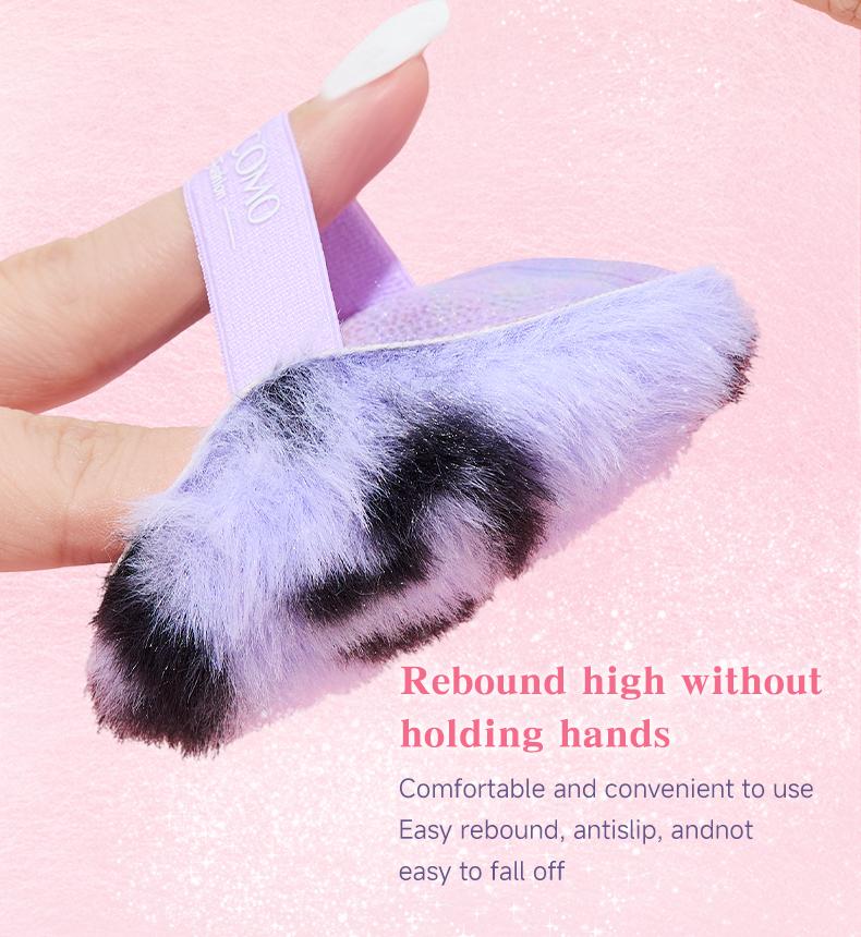 GECOMO Sparkling Powder Puff Ultra Soft Velvet Setting Makeup Applicator Flawless High Coverage For Loose Powder Foundation Travel Friendly Reusable