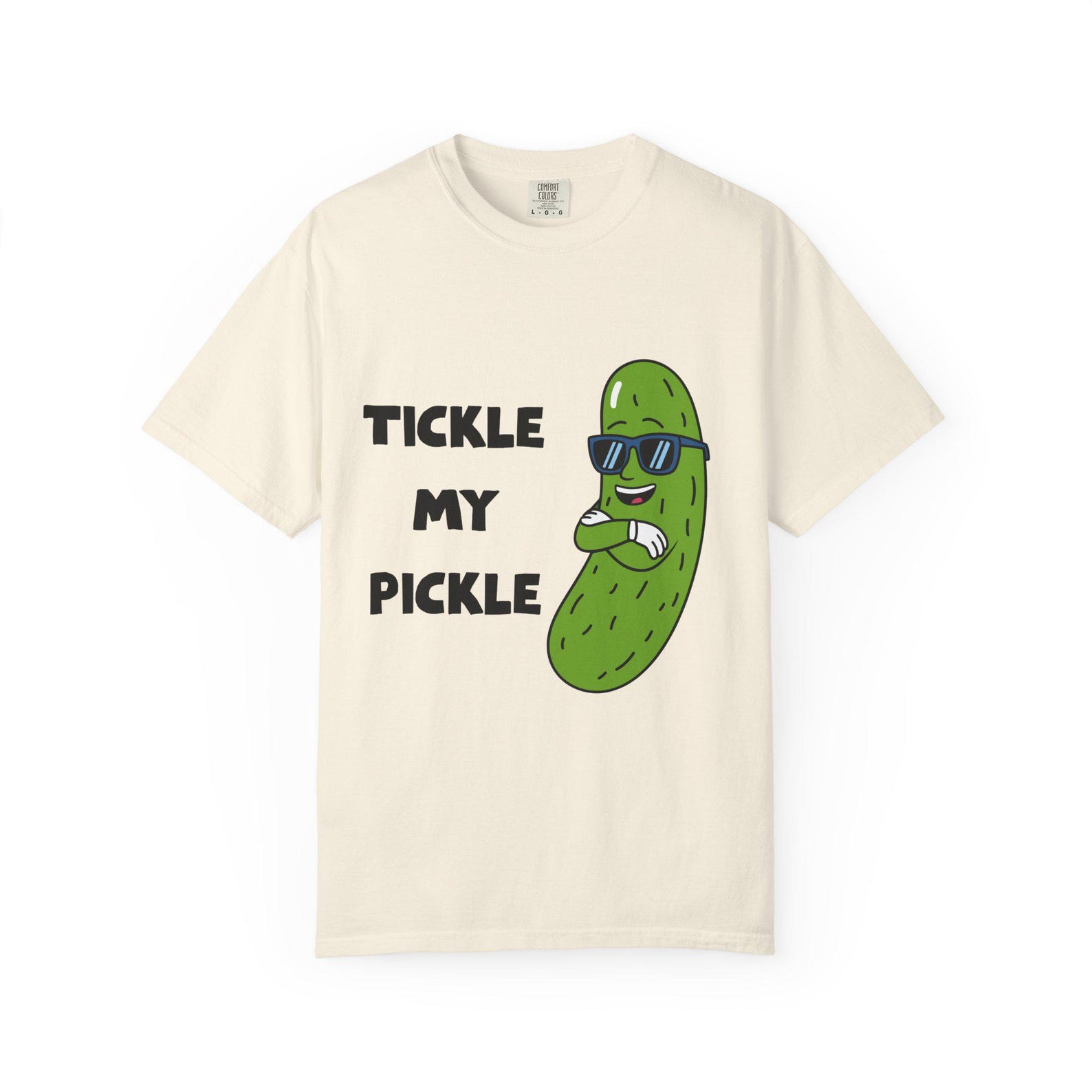 Tickle My Pickle T-Shirt, Funny Pickle Humor Tee L