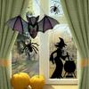 1pc/2pcs Black Window Hanging Acrylic Bat Stained Durable Bat Suncatcher  for Indoor