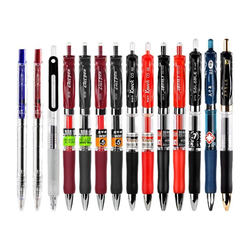 Five Thousand Neutral Quick-Drying 0.5mm/0.7mm Click Pen – Smooth Simple Signature Pen for Business/Office Use