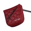Mytag Golf-Mallet-Putter-Kopfabdeckung für TaylorMade Spider Tour Putter-Kopfabdeckung mit Fersenschaft, Schlägerkopfabdeckung mit Magnet (Starker Magnet) (rot)