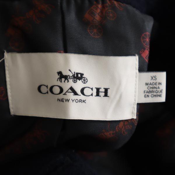 COACH Chester coat XS Navy Dedicated cover Women Used
