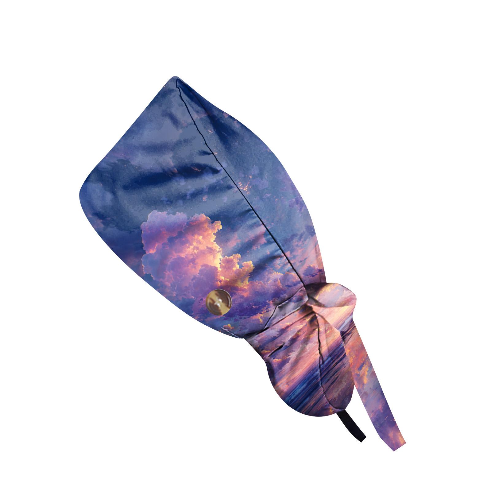 

Модная рабочая кепка с принтом, повседневная женская кепка с хвостиком, кепка с повязкой, кепка Baotou one size фиолетовый