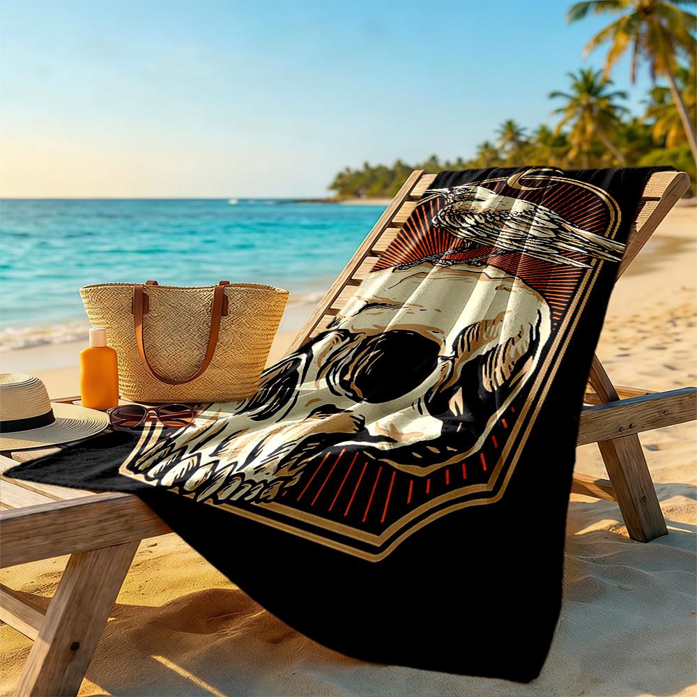 Halloween Beach Towel Soft Durable Quick-Dry Comfortable Lightweight