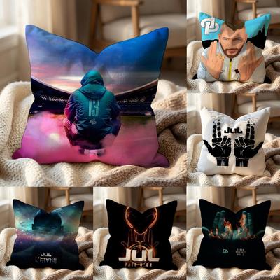 Rapper JuL C'est Pas Des Lol Cushion Cover Multi-Scene Pillow Cover for Home & Car - Reversible, Soft & Durable for Daily Use