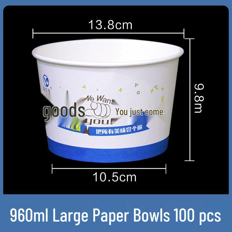 

OIMG Disposable Paper Takeout Bowls