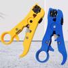 Universal Coaxial Wire Stripper Coaxial Cable Crimper Cutter for RG-59, RG-6, RG-7, RG-11, 4P/6P/8P