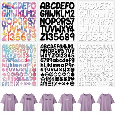 Od A do Z Kolory Naszywki z Literami Nadruk na Torbie Czapce Butach Ubraniach Naklejki Termotransferowe Parches Ropa Koszulka DIY Naszywka Winylowa