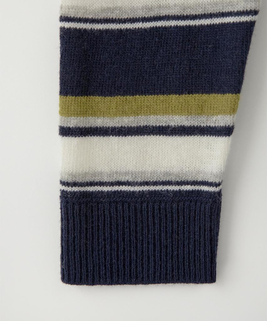 Sseomweeobeoteo Cope Stripe Knit - Navy