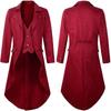 Gothic Medieval Steampunk Coat Trench Vampire Magician Men's Steampunk Halloween