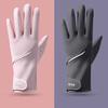 Autumn and winter gloves for women, warm, windproof, cold proof, waterproof, velvet, anti slip, foldable outdoor cycling sports