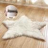 Machine Washable Modern Faux Fur Rug - Dirt-Resistant Living Room/Bedroom Mat