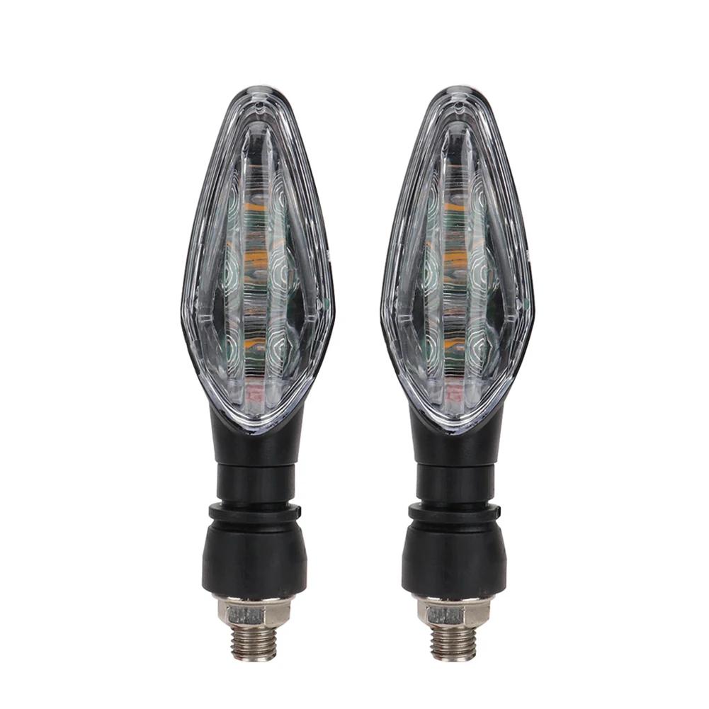 Универсальный светодиодный указатель поворота для мотоцикла, янтарный мигающий индикатор, водонепроницаемый предупреждающий поворотник, задние фонари для мото-скутера