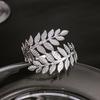 European & American Metal Leaf Armlet: Creative Exaggerated Roman Branch Adjustable Bangle