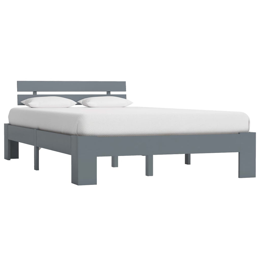 Cadre de lit sans matelas  bois de pin massif 120x200 cm