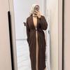 2025 Autumn Women's Loose Knitted Wool Dress & Long Sleeve Coat