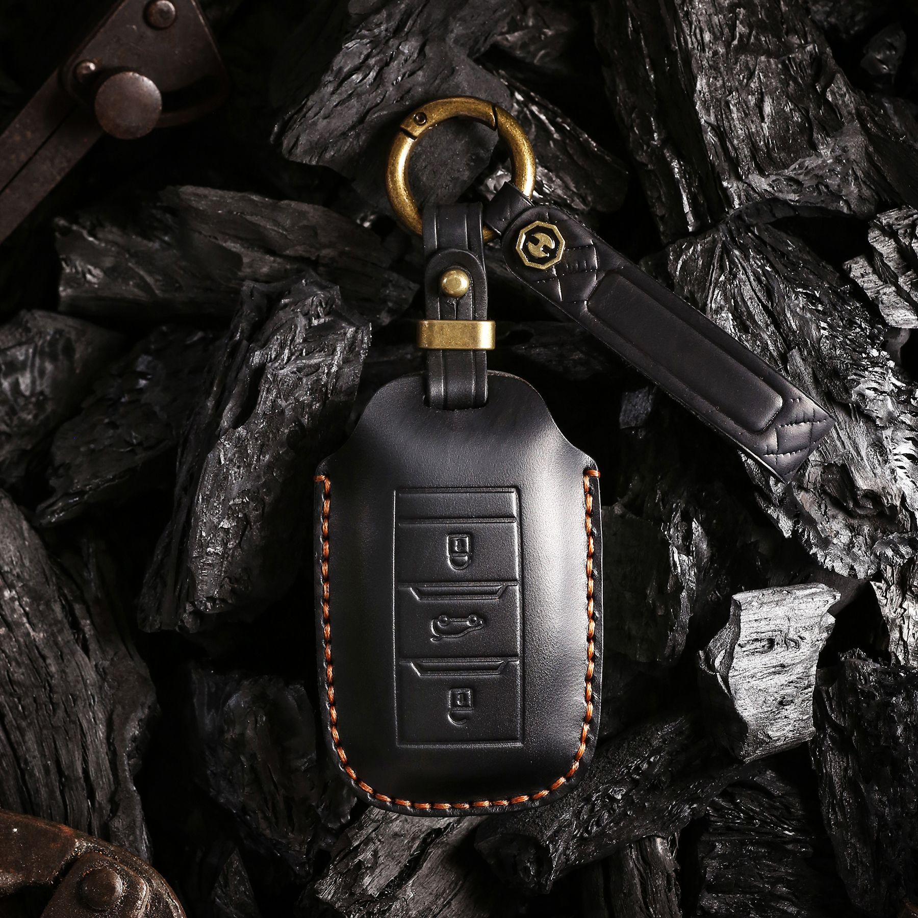 

Handmade Leather Key Cover for Ruicheng CC Classic Model чёрный