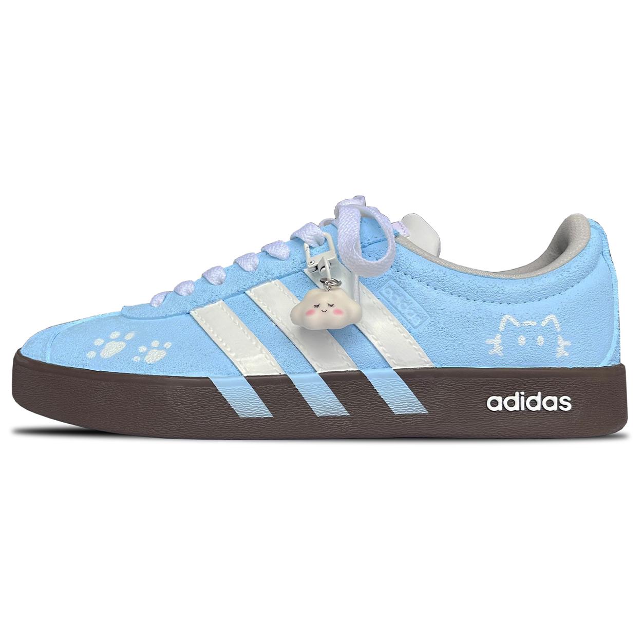 

Adidas VL COURT 2.0 Low top Skateboard Shoes Unisex Sky Blue HQ1802(Team417-) 35⅔