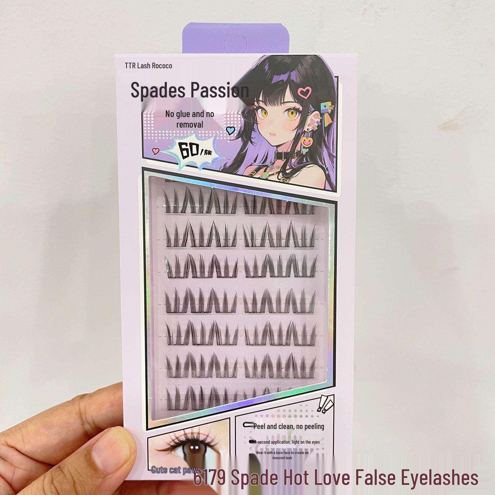 Natural-Look Clear Stem False Eyelashes with High Volume