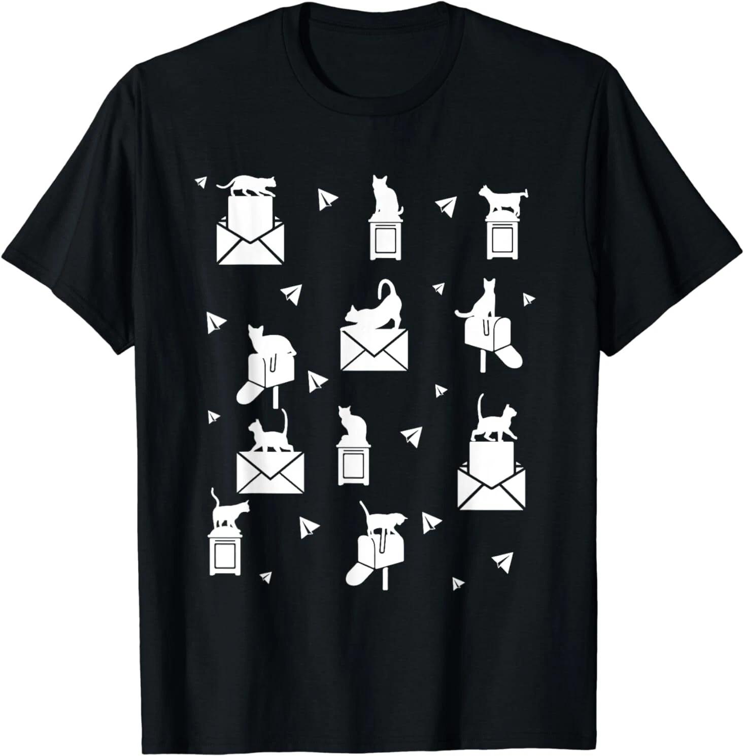 NEW Postal Uniforms Letter Carrier, Postal Worker Cat Mailman Gift T-Shirt S-3XL XXXL