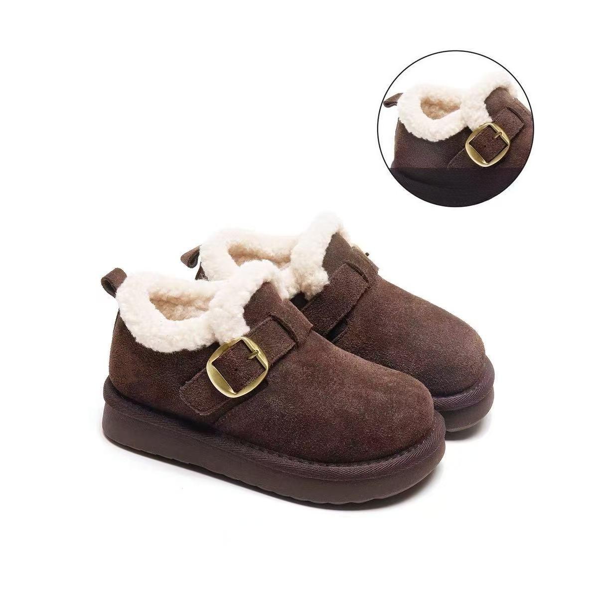 

Girls Shoes - Versatile, Warm and Cozy Snow Boots with Fleece Lining 37 кавовий