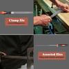 Woodworking Files Carving Tools Kit High Carbon Steel Files Compact Portable Multi-functional Metal Wood File Rasp Set