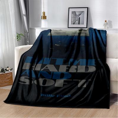 3D Hit Me Hard and Soft Billie Eilish Singer Soft Flannel Blanket for Bed Bedroom Sofa Picnic,Throw Blanket for Cover Gift Kids