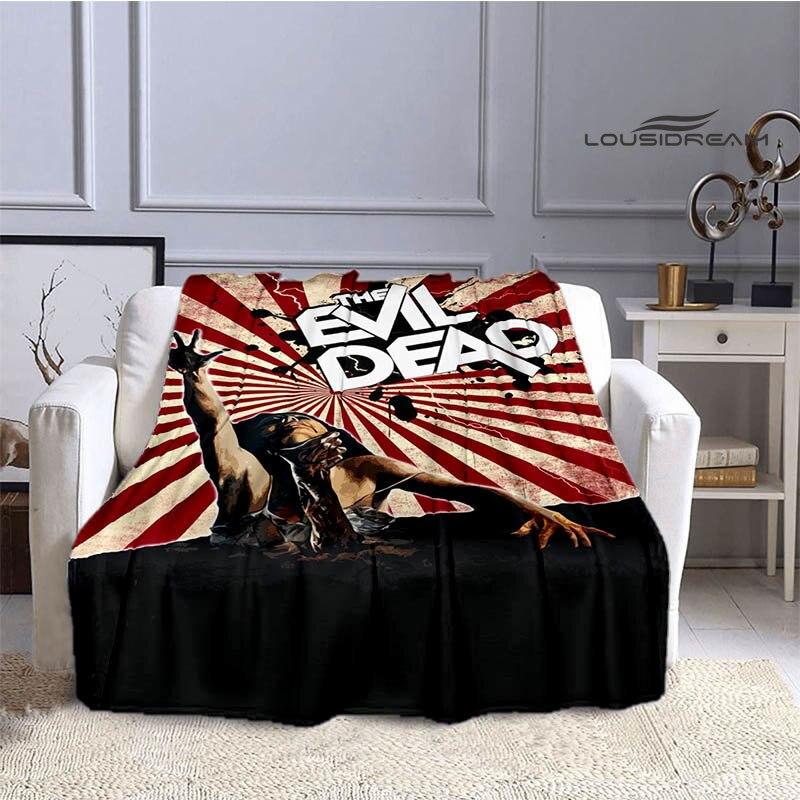 Decken mit Aufdruck „The Evil Dead“, für Kinder, warme Decken, weiche Flanelldecken, Heimreisedecken, Geburtstagsgeschenke