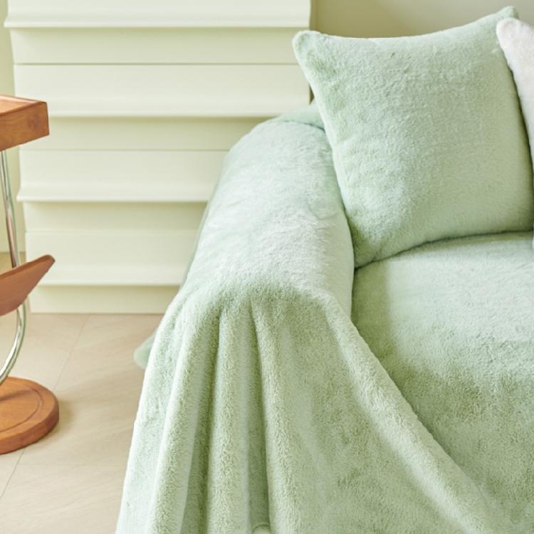 Comfort Enhancing Plush Sofa Towel,Easy Cleaning  Couch Cover Soft Furnitures Cover for Everyday Use Sofa Protection