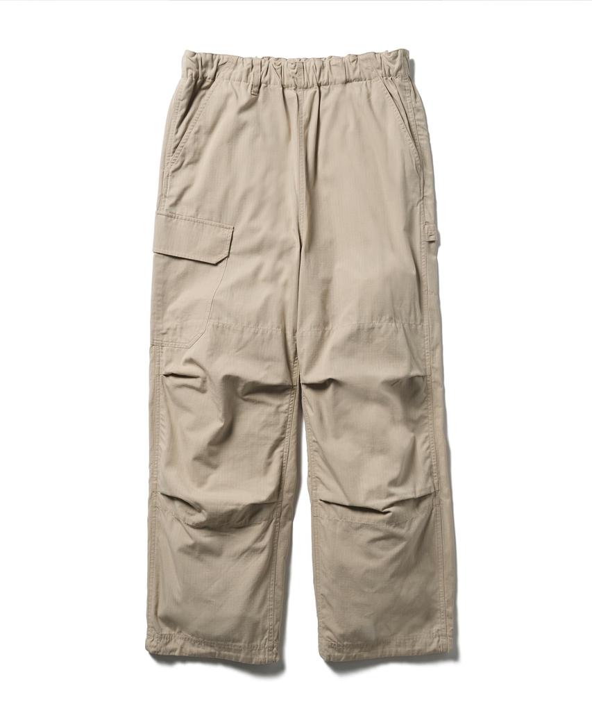 Snow Peak TAKIBI Light Ripstop Pants Size M IVORY Festival Camping Outdoor PA-25SU106