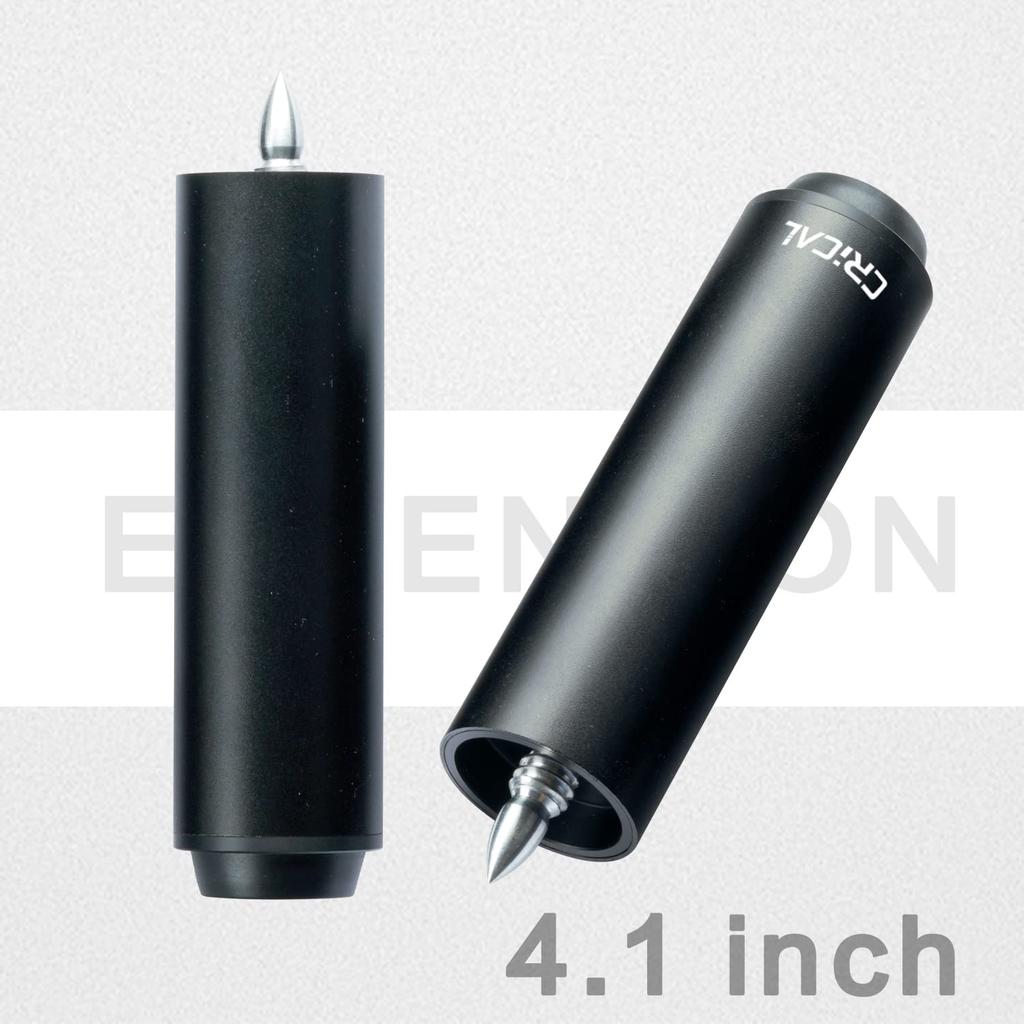 CRICAL Pool Cue Extensions, 2/3/4/8 Inch Carbon Fiber Billiard Cue Extensions with 7 Bumpers, Billiard Accessories