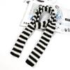 Striped Scarf Long Knitted Scarf Neck Warmer Women Scarf Lightweight Neck Wrap