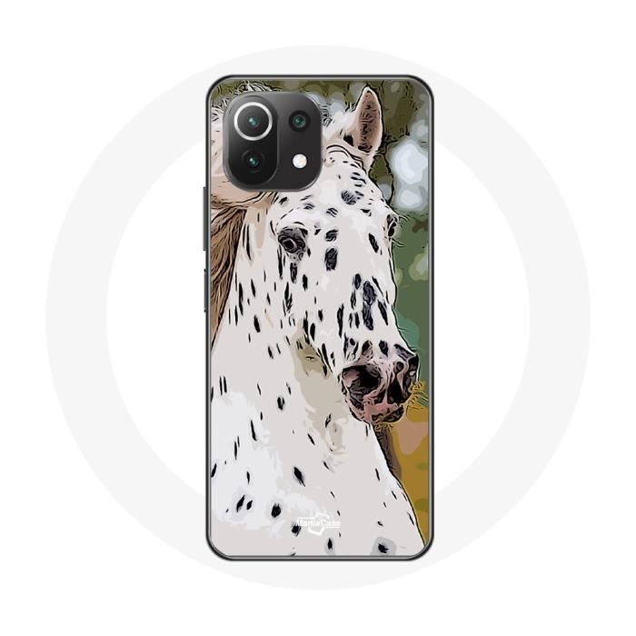Coque - Appaloosa - Xiaomi Mi 11 Lite - Souple - Protection - Cheval blanc