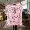 The Pink Panther Flannel Blanket, High Quality Comfortable for All Seasons, Home Decor, Warmth and Comfort