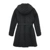 BURBERRY Herringbone quilting trench coat 14Y black Kid's Used