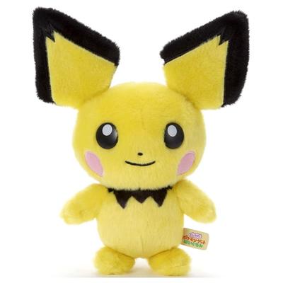 Takara Tomy Arts (TAKARATOMY A.R.T.S) Pokémon I Choose You! Plush Toy Pichu, Approximately 23cm Tall, 726705