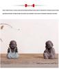 Cute Zen Monk Zisha Clay Tea Pet - Handmade Tea Ceremony Ornament