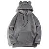 Plus Size Hooded Long Sleeve Casual Mens Coral Fleece Pullover Sweatshirt